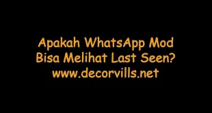 Apakah WhatsApp Mod Bisa Melihat Last Seen